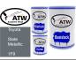 Preview: Toyota, Slate Metallic, 1F9: 500ml Lackdose + 500ml Klarlack + 250ml Härter - Set, von ATW Autoteile West.